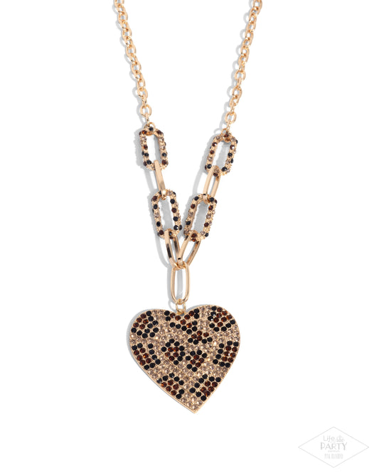 Roadside Romance - Gold w/Multi Necklace