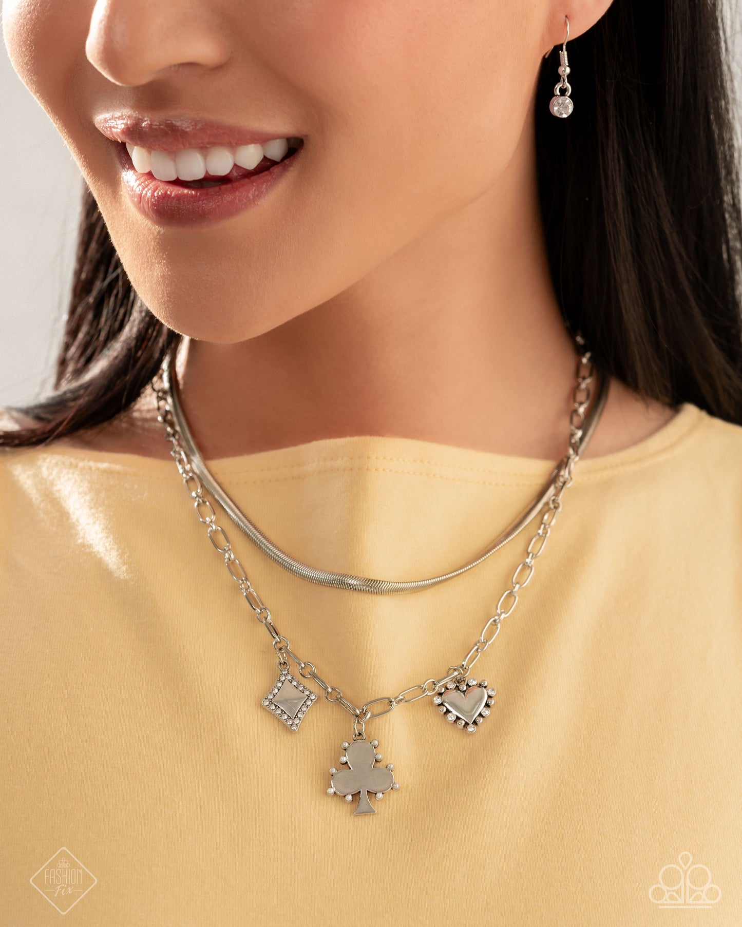 Sentimental Sunset - Silver Necklace
