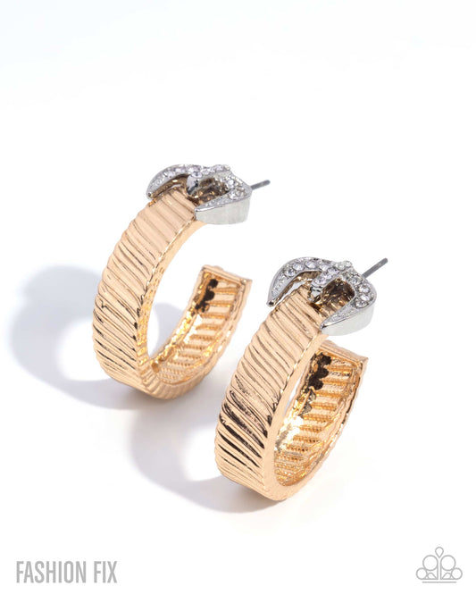 Assured Accent - Gold Earring