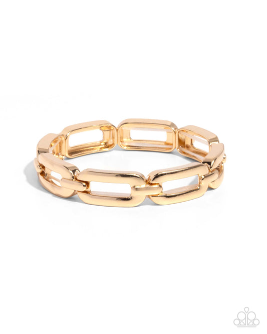 Symmetrical Sheen - Gold Bracelet
