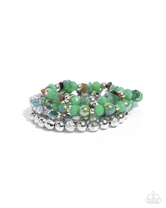 Supervisory Stack - Silver w/Green Bracelet
