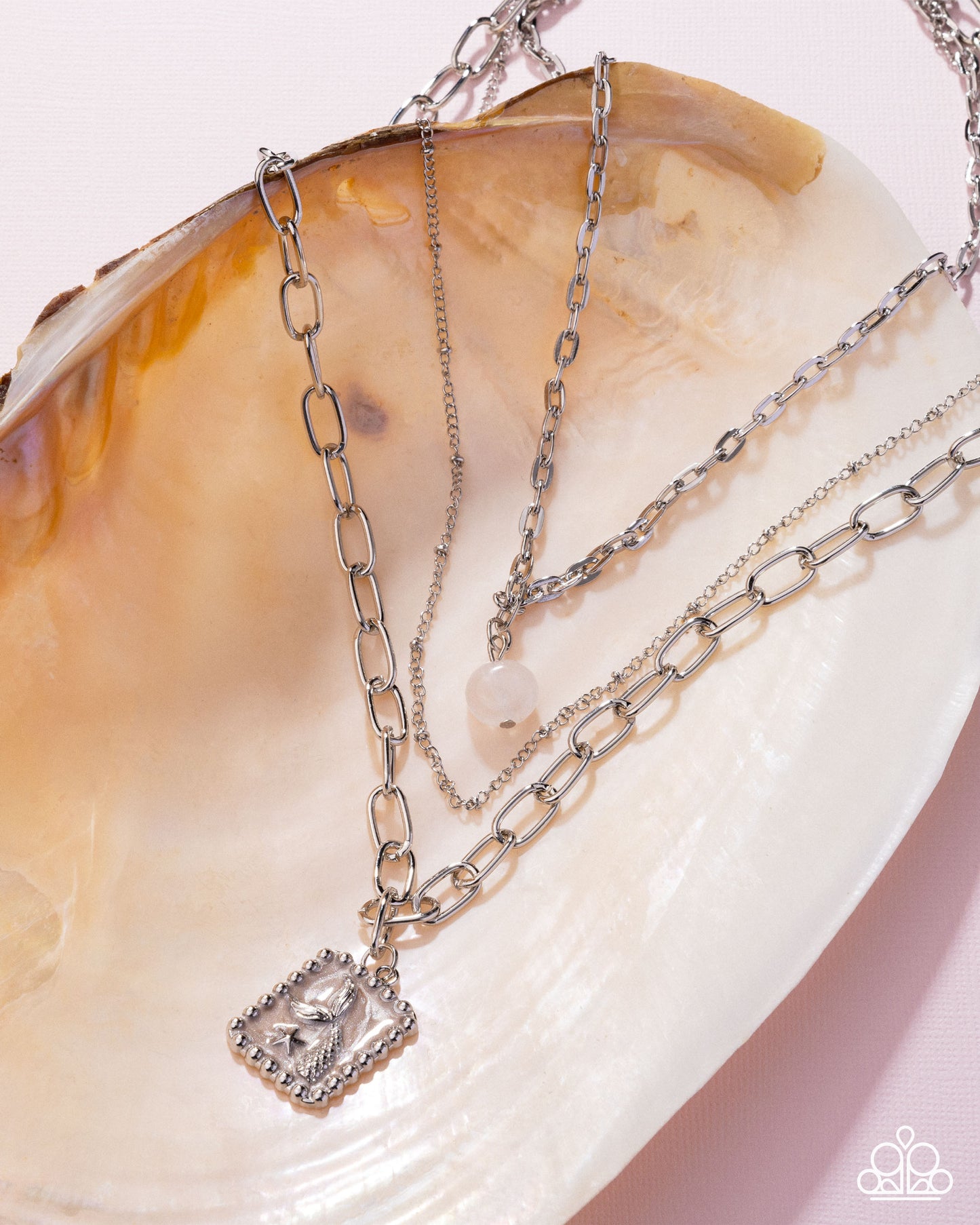 Siren Song - Silver w/Pink Necklace
