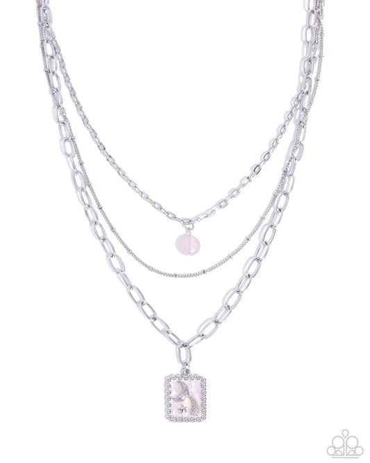 Siren Song - Silver w/Pink Necklace