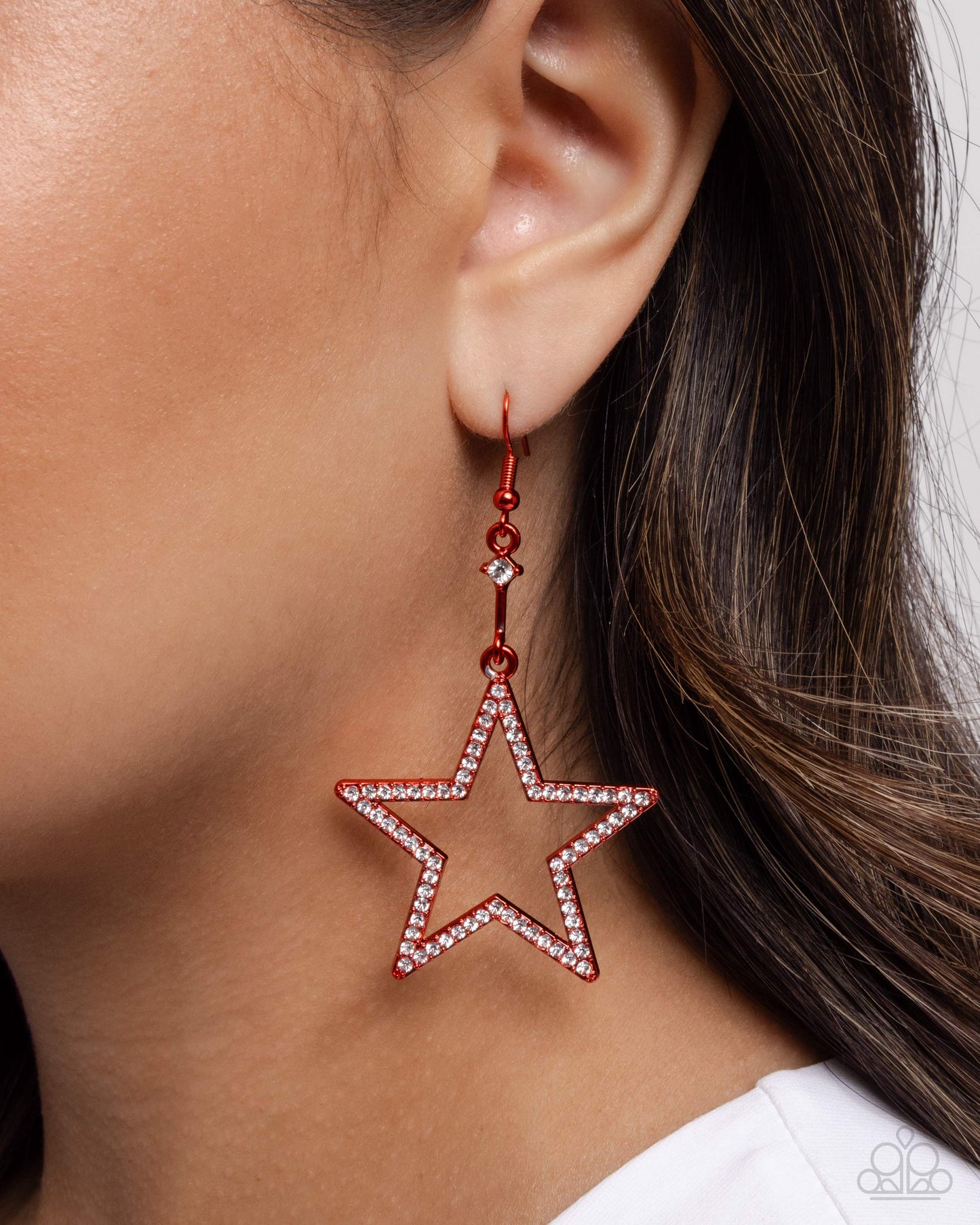 Steady Stars - Red Star Earrings