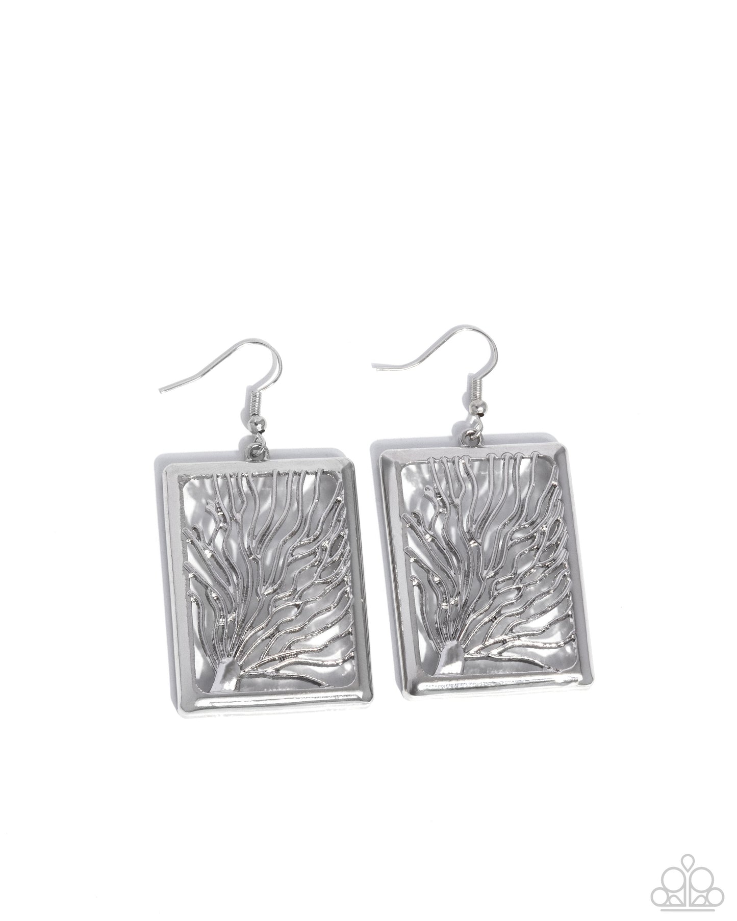 Textured Trial - Silver Earring