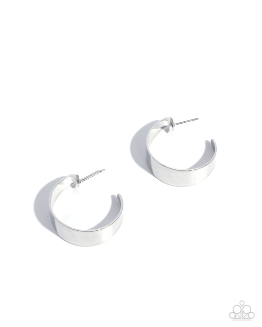 Sleek Secret - Silver Earrings