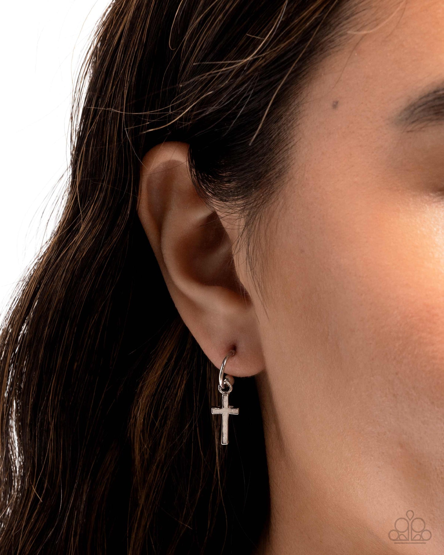 Daily Divinity - Silver Cross Earrings