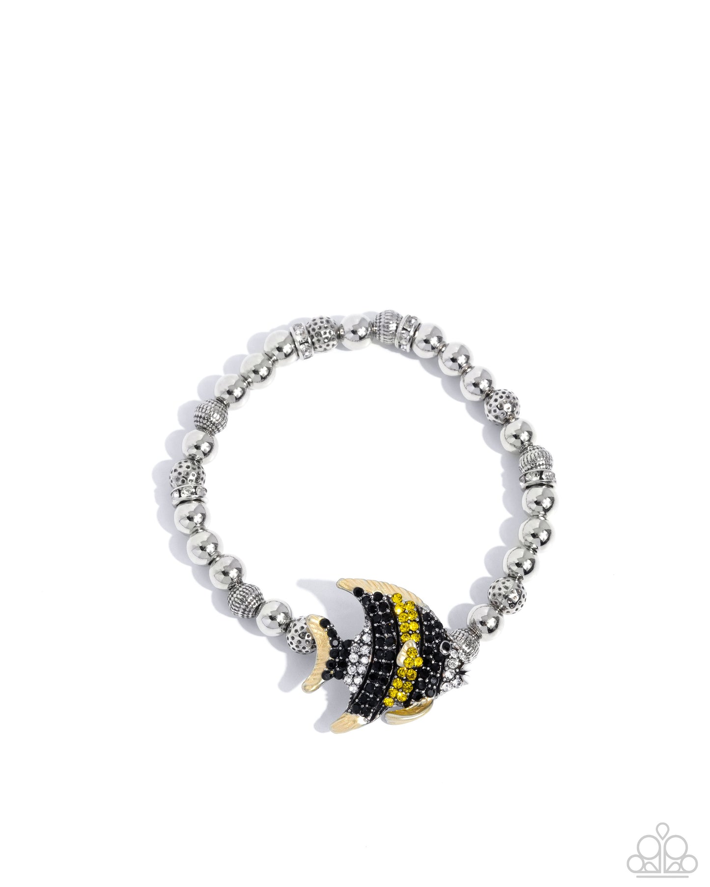 Admirable Angelfish - Silver w/Yellow Bracelet