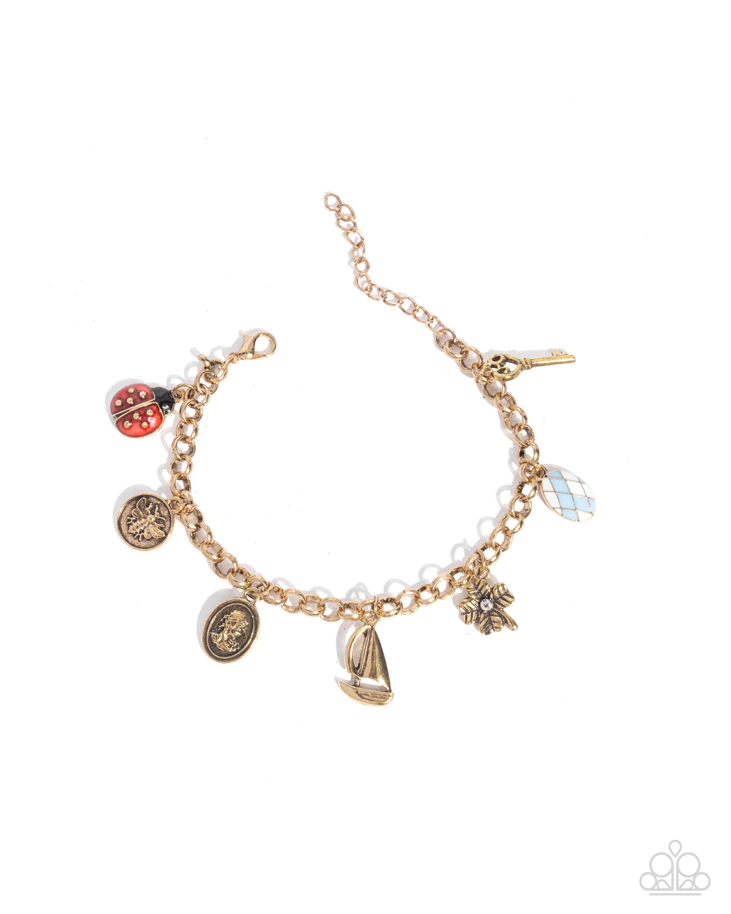 Sailing Through Life - Gold Charm Bracelet