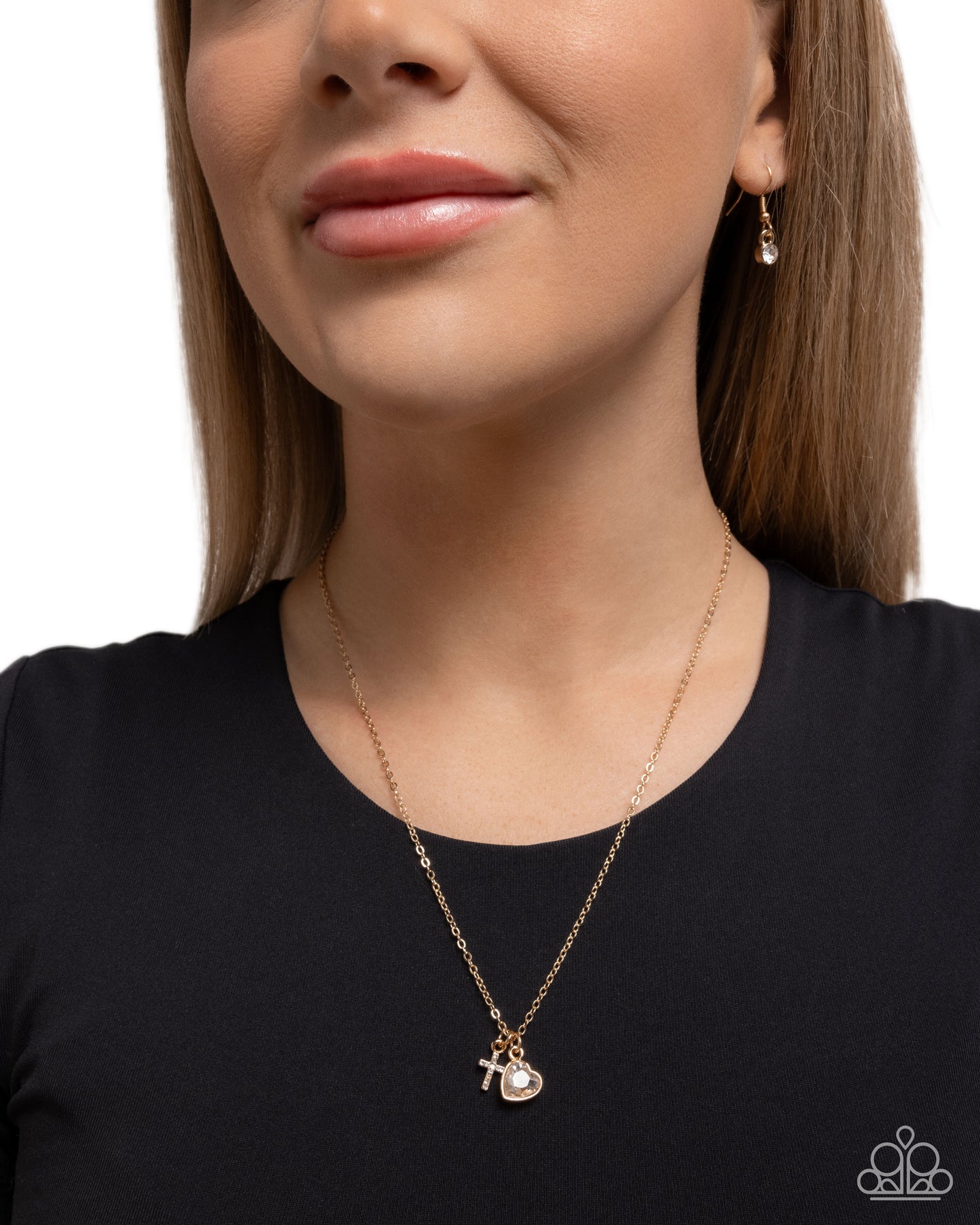Blessed Brilliance - Gold Heart Necklace