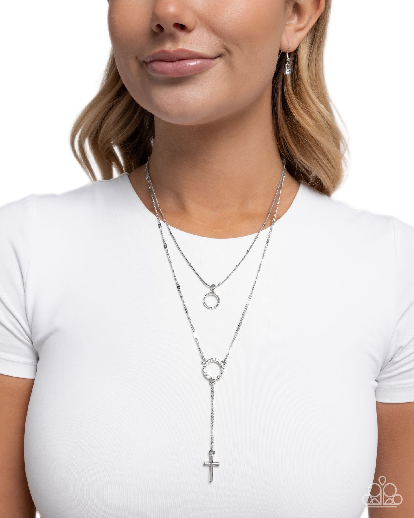 Faithfully Fierce - Silver Cross Necklace