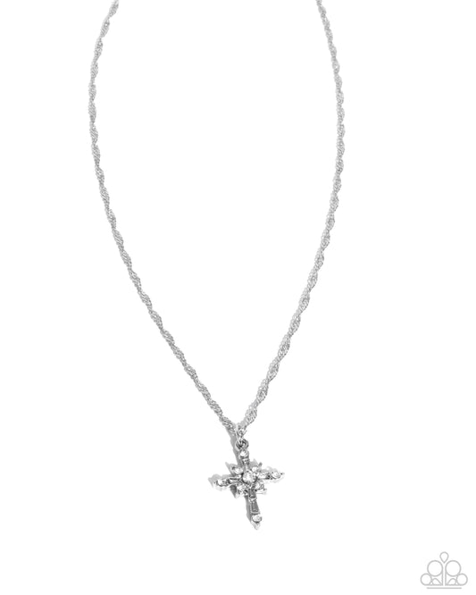 Graceful Glory - Silver Cross Necklace