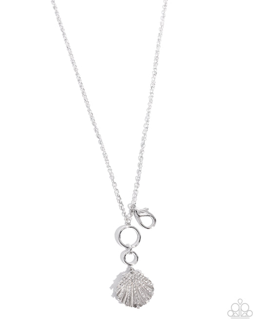 Seashell Socialite - Silver Necklace - Lanyard