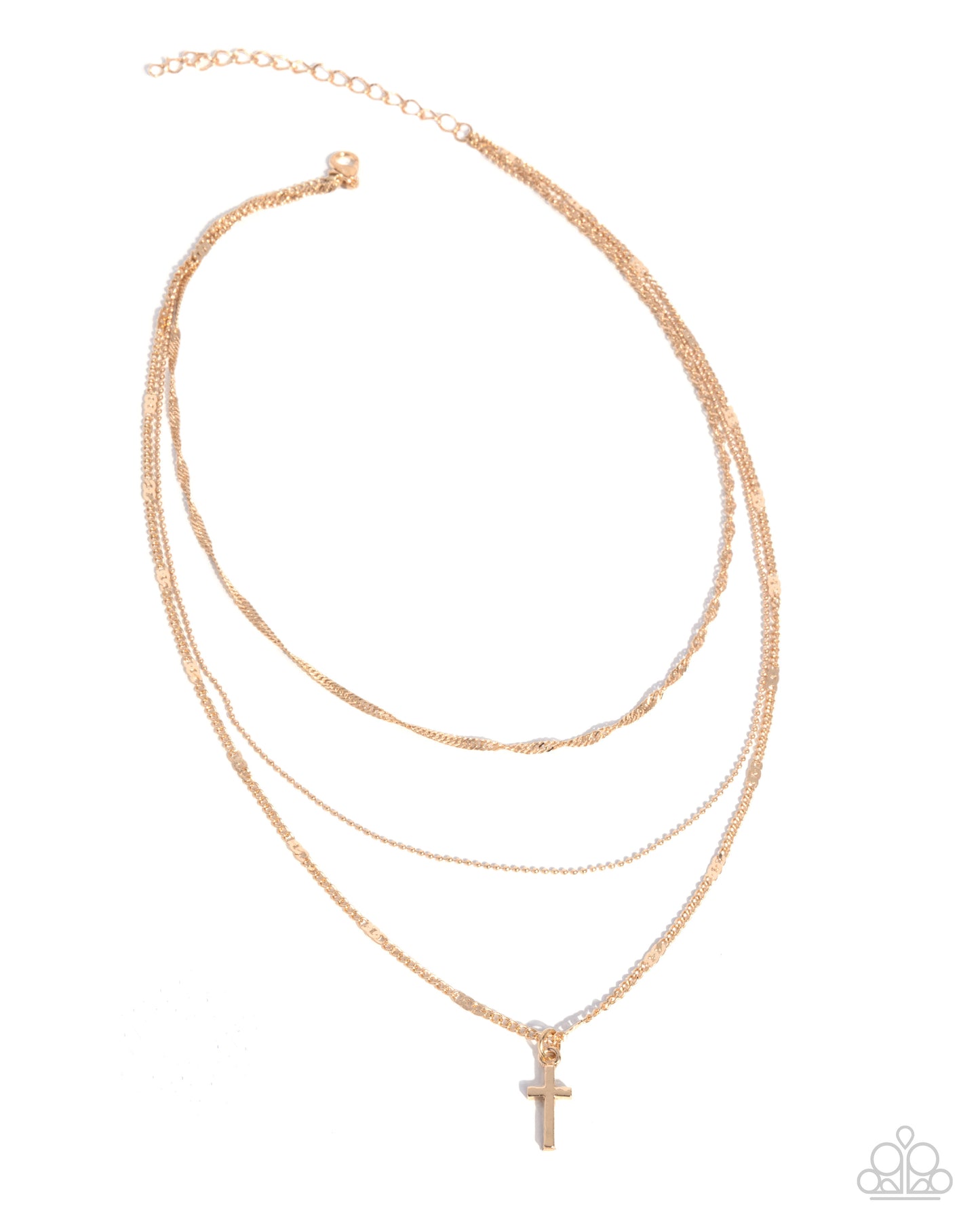 Divine Dedication - Gold  Cross Necklacw