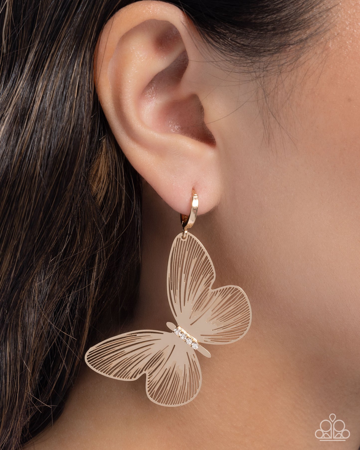Fluttering Folk - Gold Butterfly Earrings