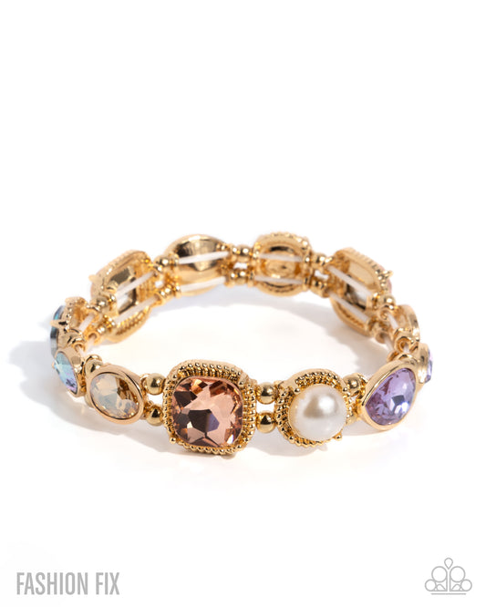 Collecting Chic - Gold w/Multi Bracelet