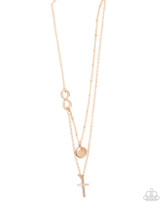 Eternal Embrace - Gold Cross Necklace