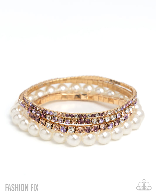 Inherited Indulgence - Gold w/Multi Bracelet