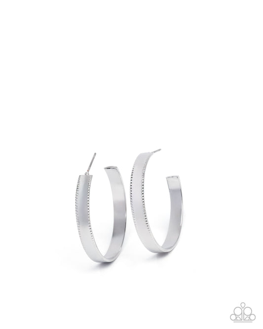 Unapologetic Union - Silver Hoop Earrings