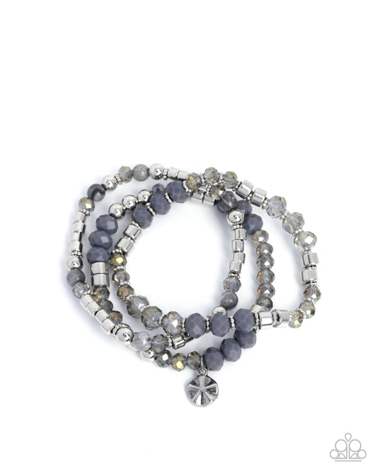 Mental Mentality - Silver & Gray Bracelet