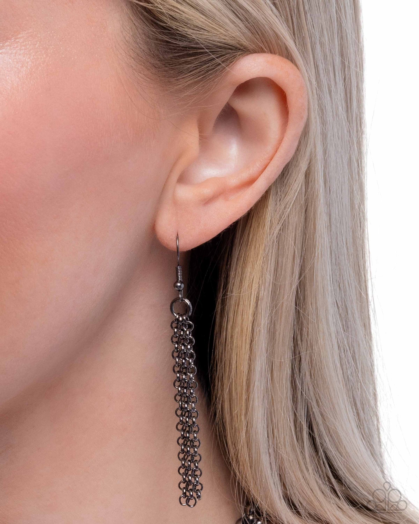 Double Demand - Gunmetal Necklace
