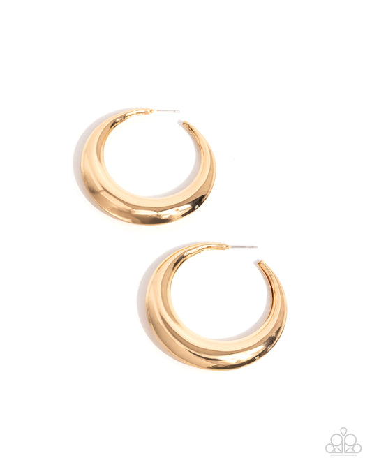 Circular Circumstance - Gold  Earrings
