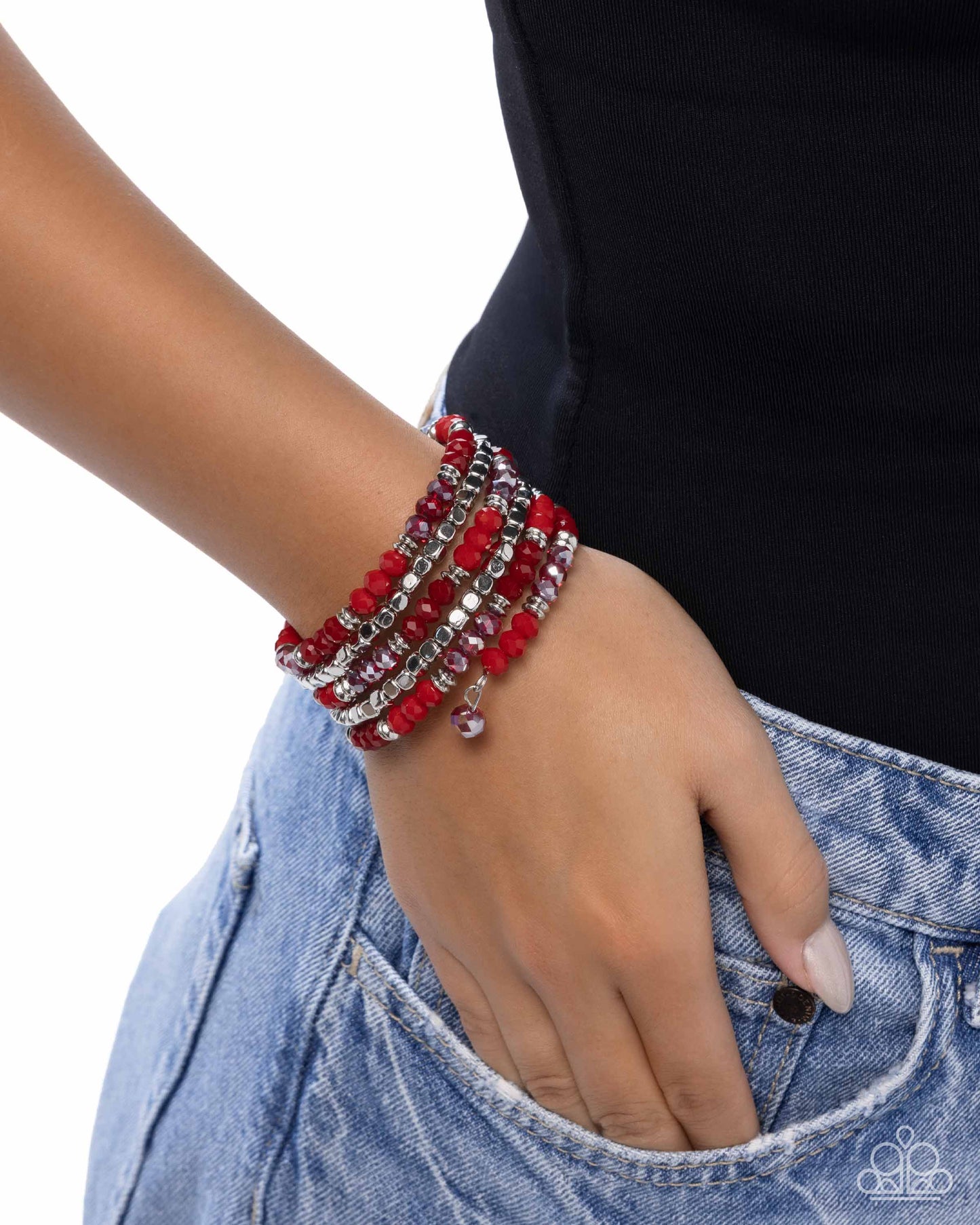 Memorable Masterpiece - Red Coil Bracelet