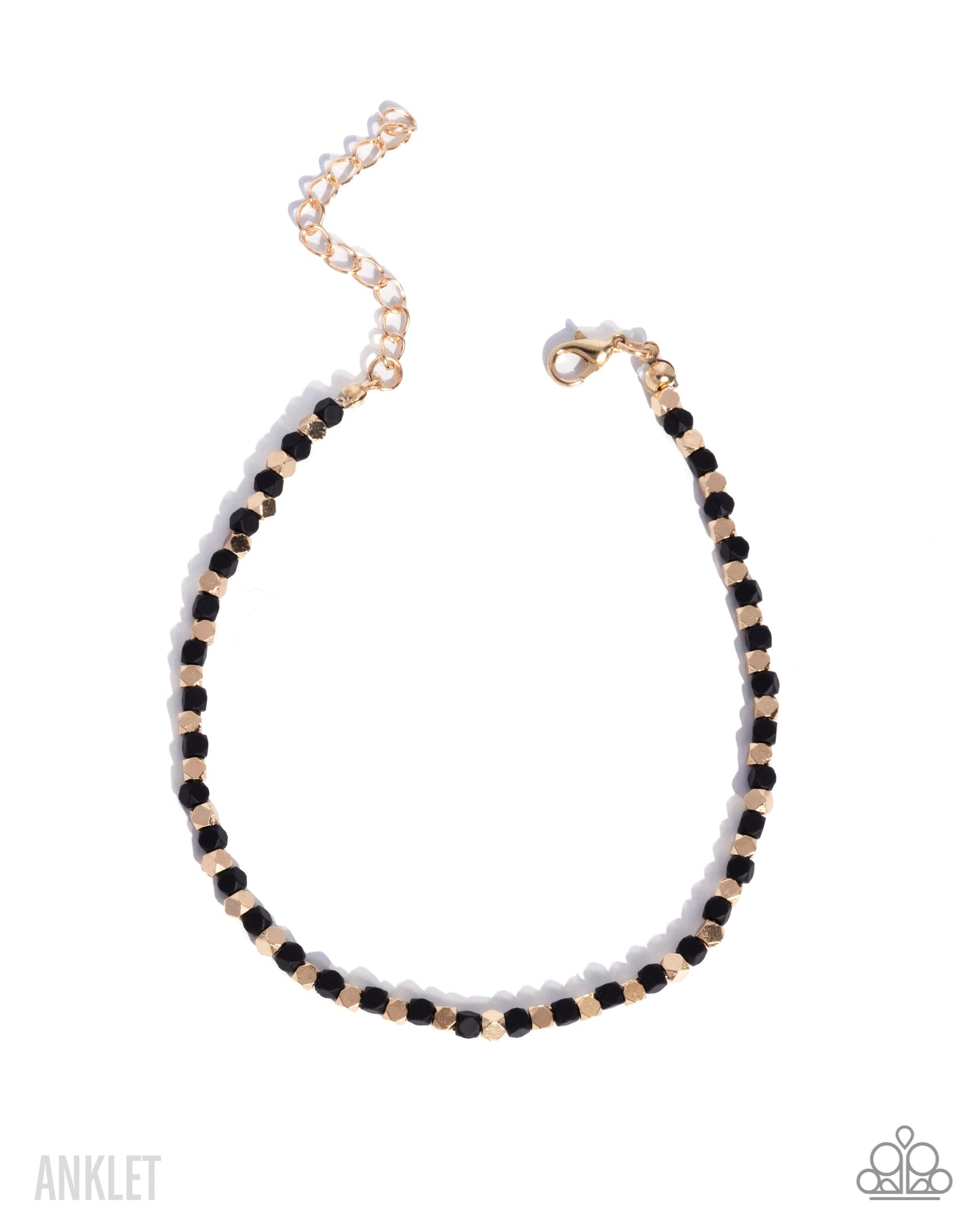 Exquisitely Eclectic - Gold & Black Anklet