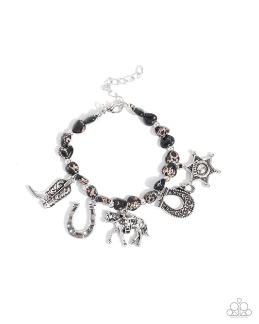 Cowboy Chorus - Silver w/Black Bracelet