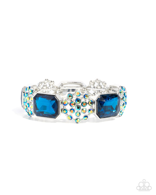 Prismatic Profession - Silver w/Blue Bracelet