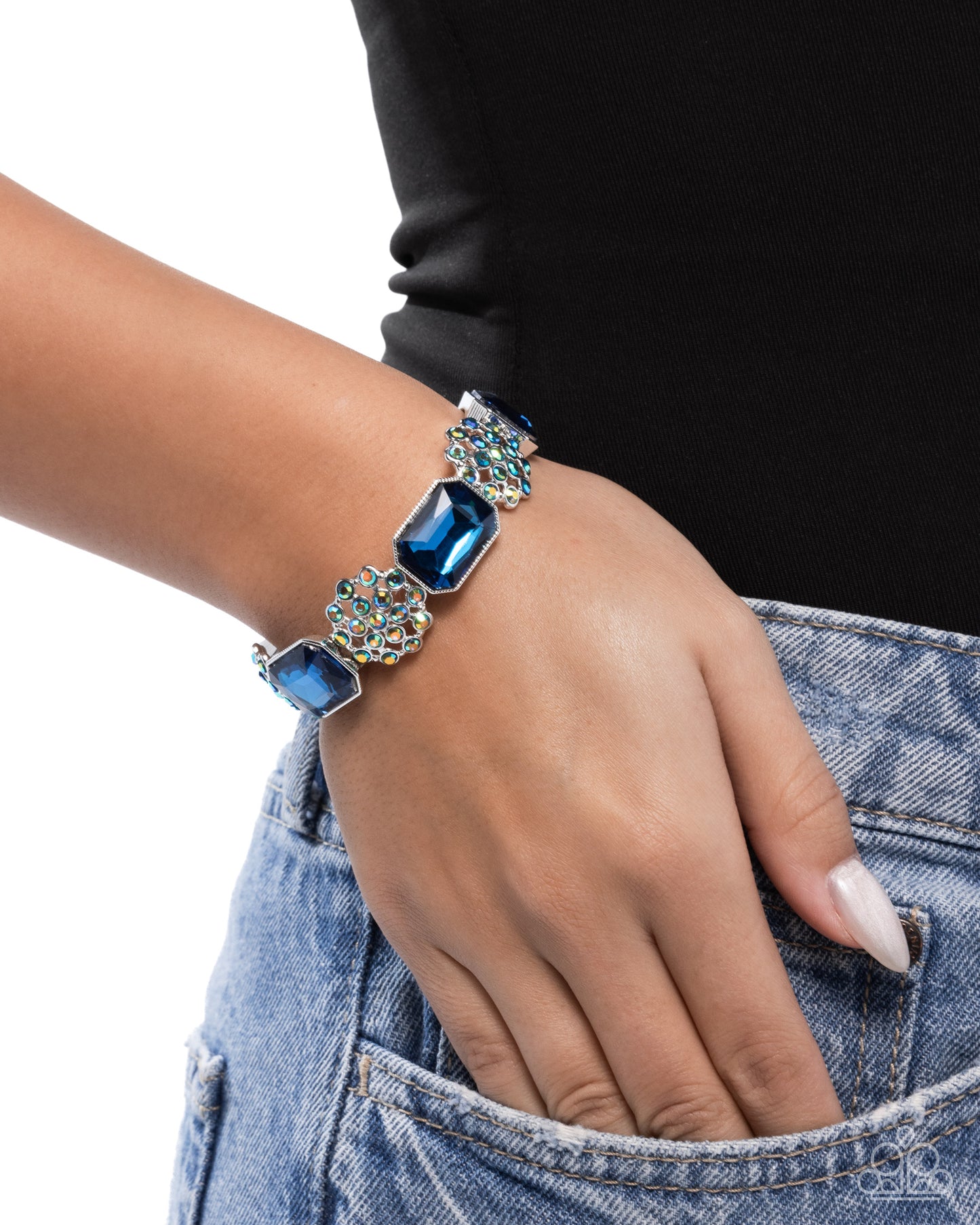 Prismatic Profession - Silver w/Blue Bracelet