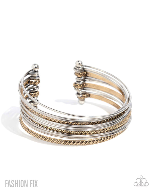 Liberated Legend - Silver & Gold Bracelet
