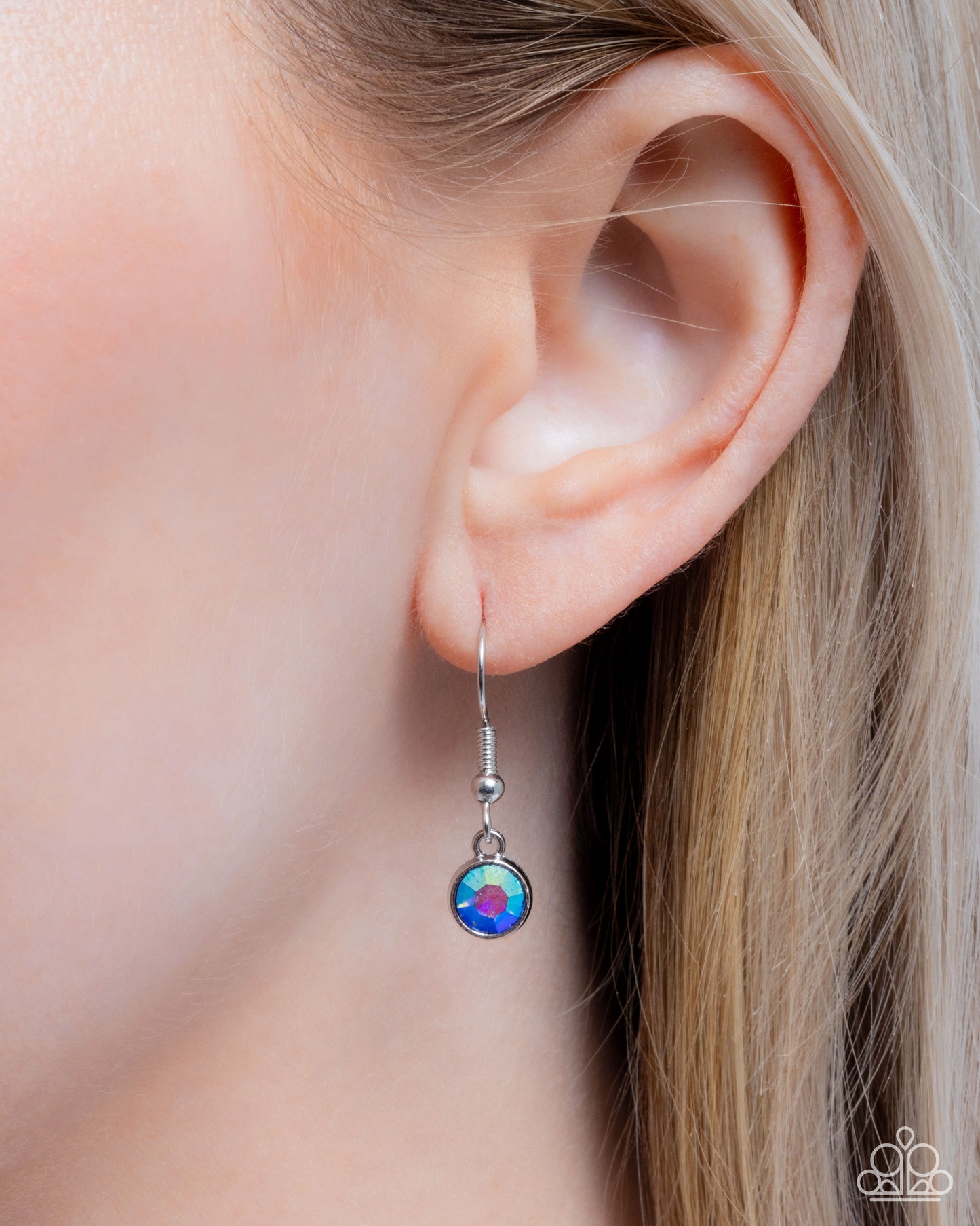 Straight Up Stellar - Silver w/Blue Star Necklace
