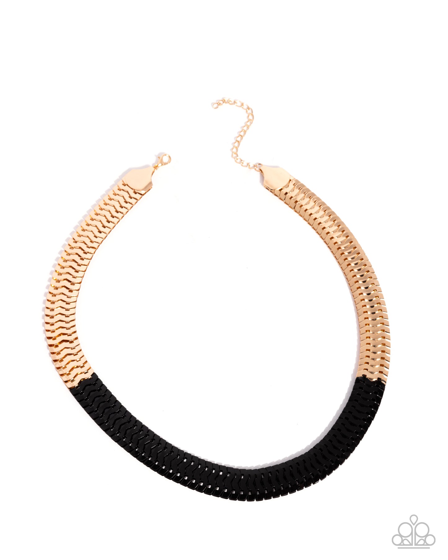 Painted Paradox Necklace - Gold & Black