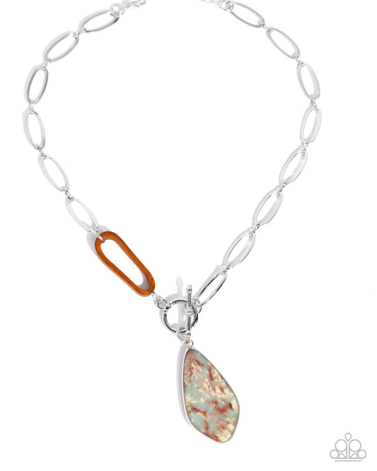 Spellbound Swirl - Silver w/Multi Necklace