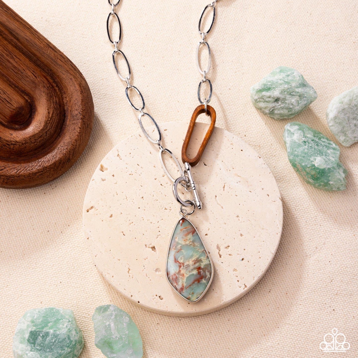 Spellbound Swirl - Silver w/Multi Necklace