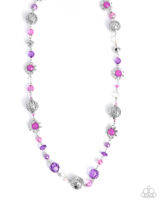 Wishful Whimsy - Purple Necklace