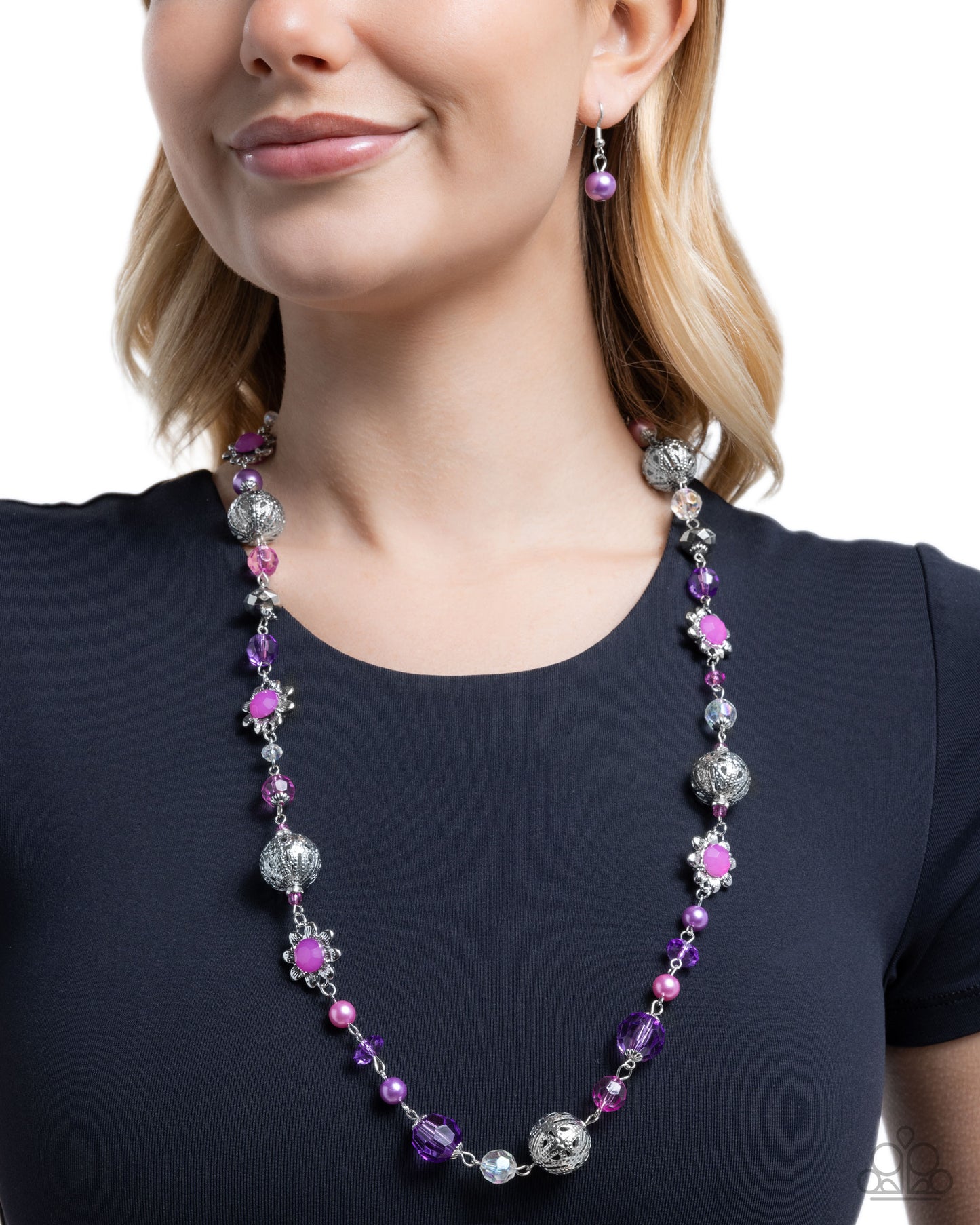 Wishful Whimsy - Purple Necklace