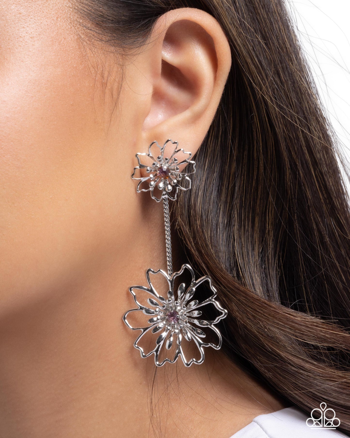 Wiry Whimsy - Purple Earrings