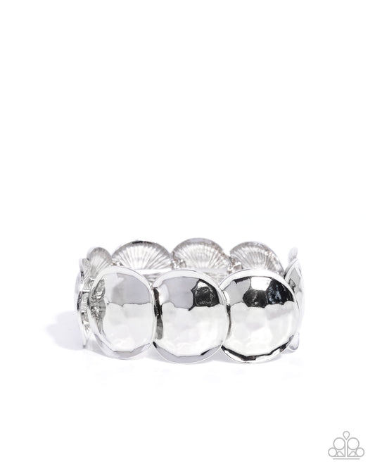 Tortoise Texture - Silver Bracelet