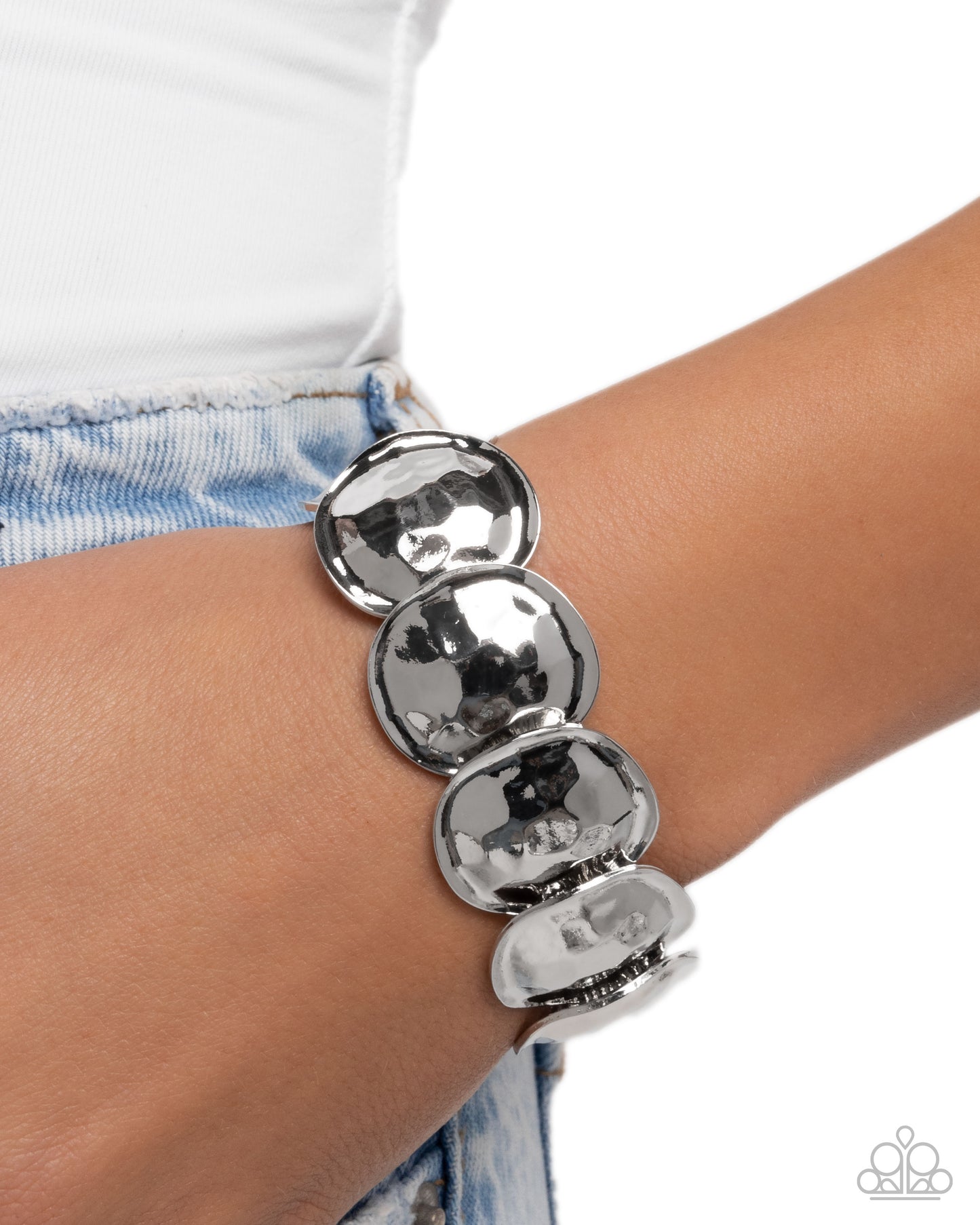 Tortoise Texture - Silver Bracelet