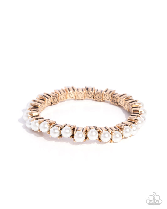 Principal Pearls - Gold w/Pearls Bracelet