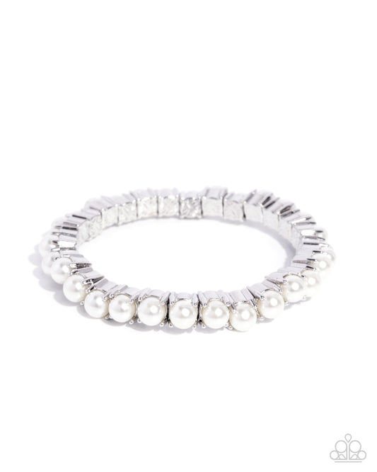 Principal Pearls - Silver w/White Pearls Bracelet
