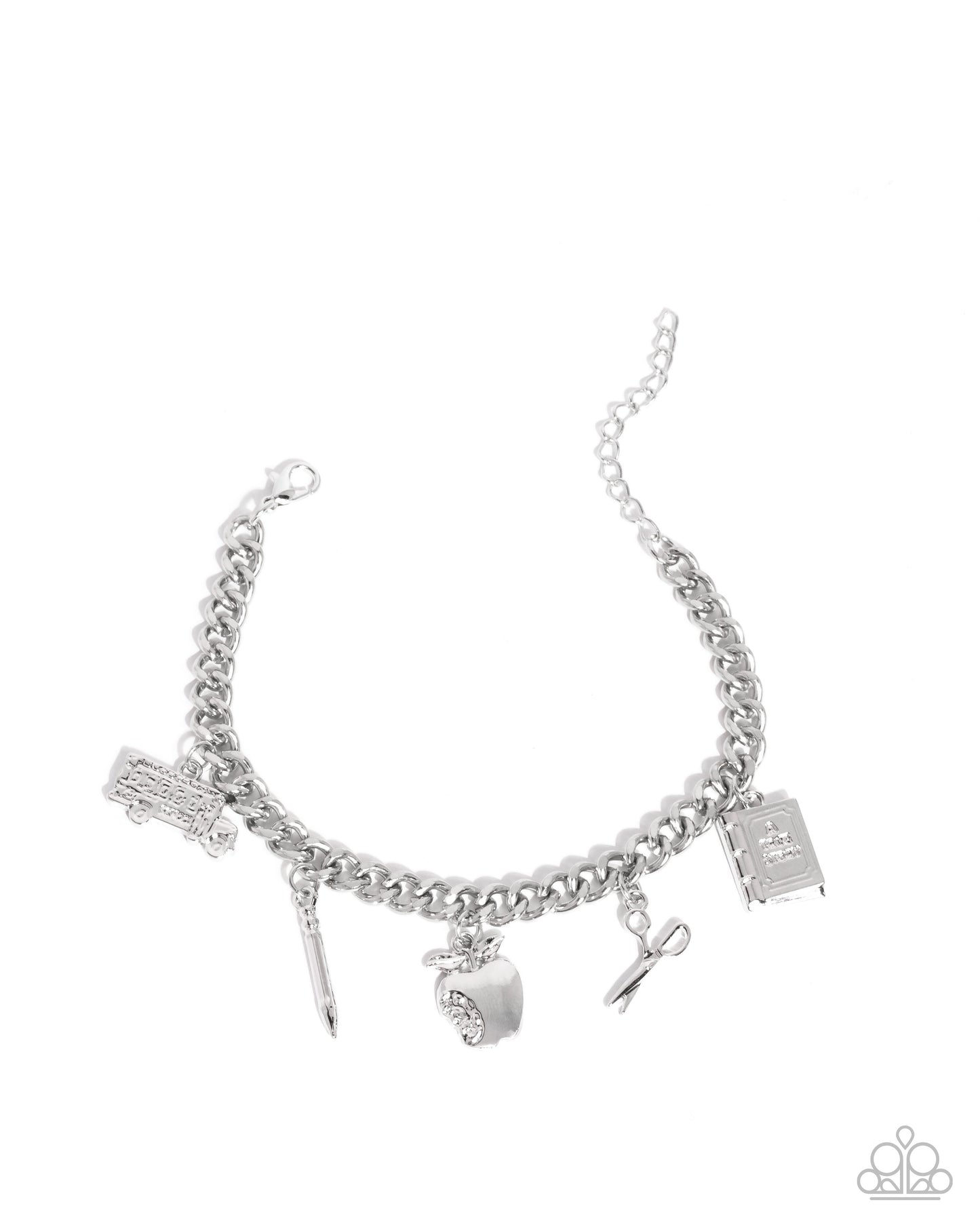 School is in Session - Silver School Charm Bracelet