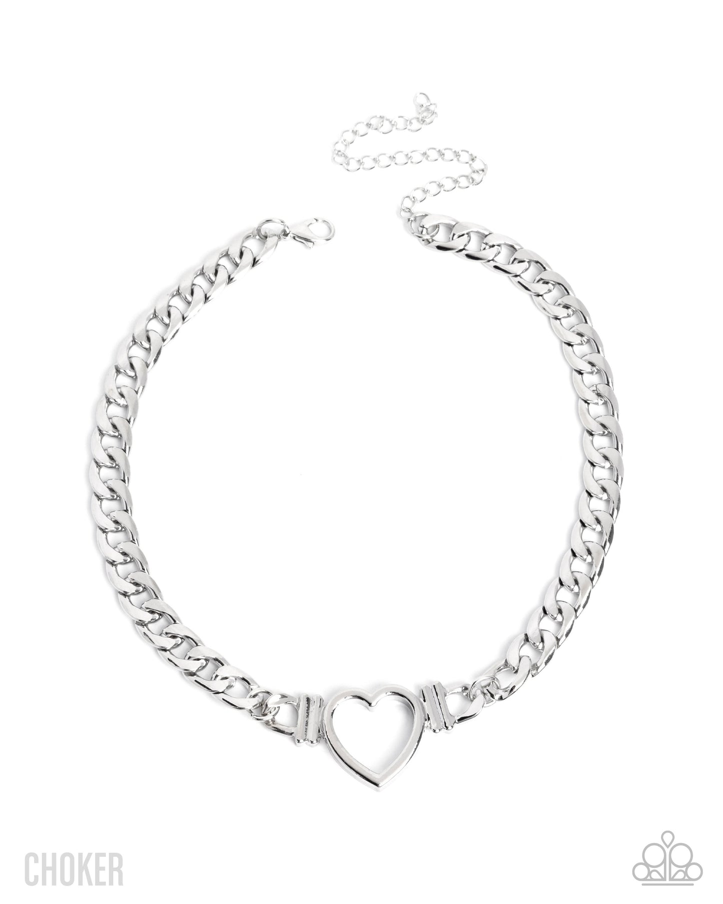 Heartfelt Hunch - Silver Heart  Necklace