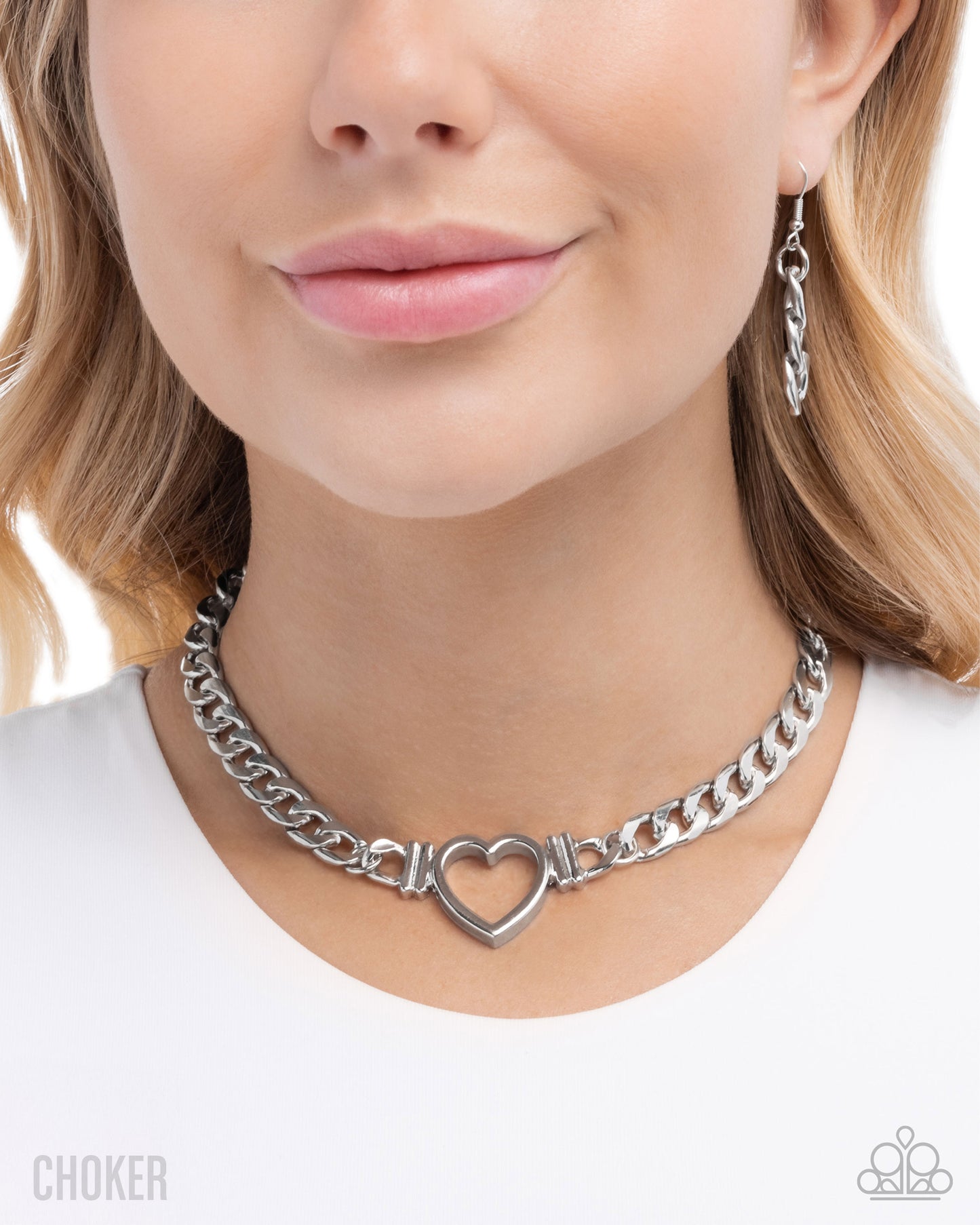 Heartfelt Hunch - Silver Heart  Necklace