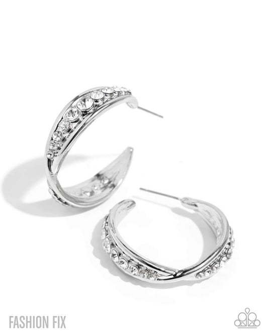 Sweeping Sonnet - Silver Earrings