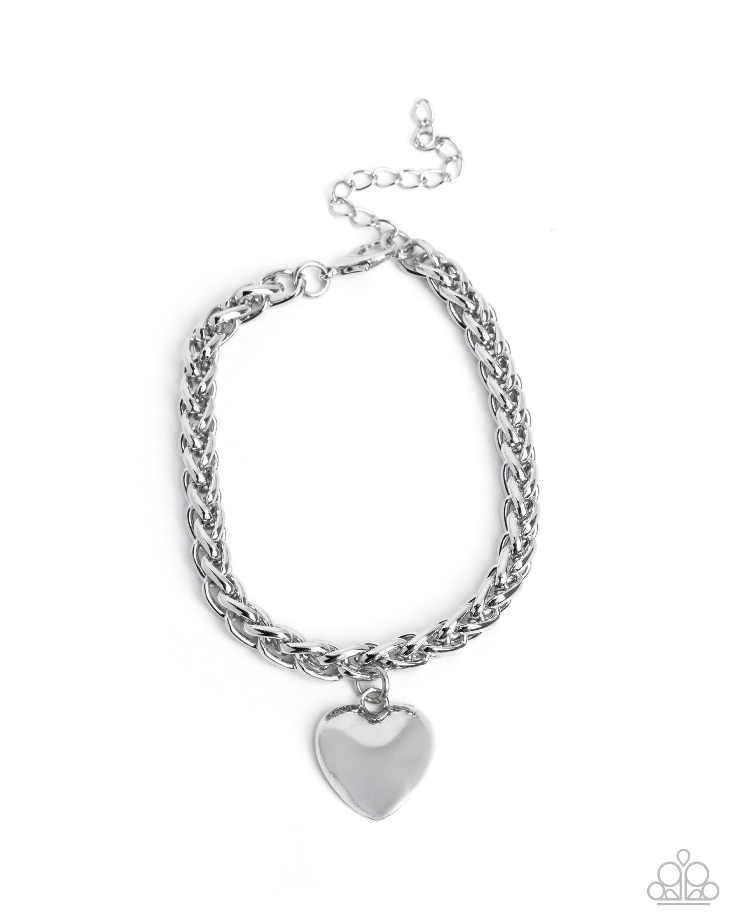 Dancing Damsel - Silver Heart Bracelet
