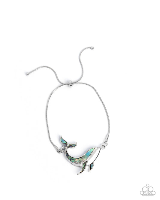 Whimsical Whale - Silver w/Blue Whale Bracelet