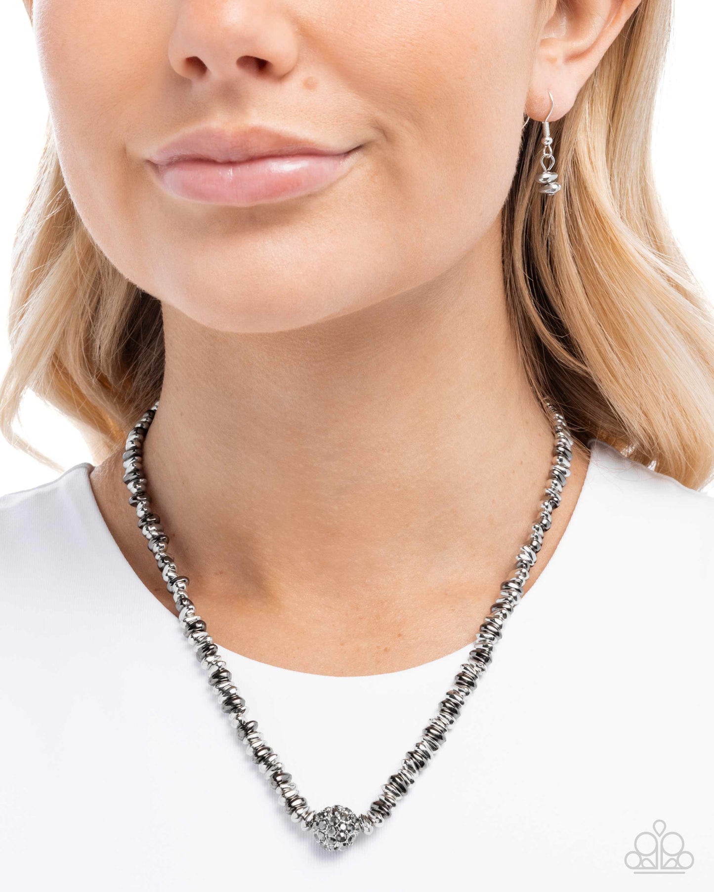 Bossy Bling - Silver Necklace